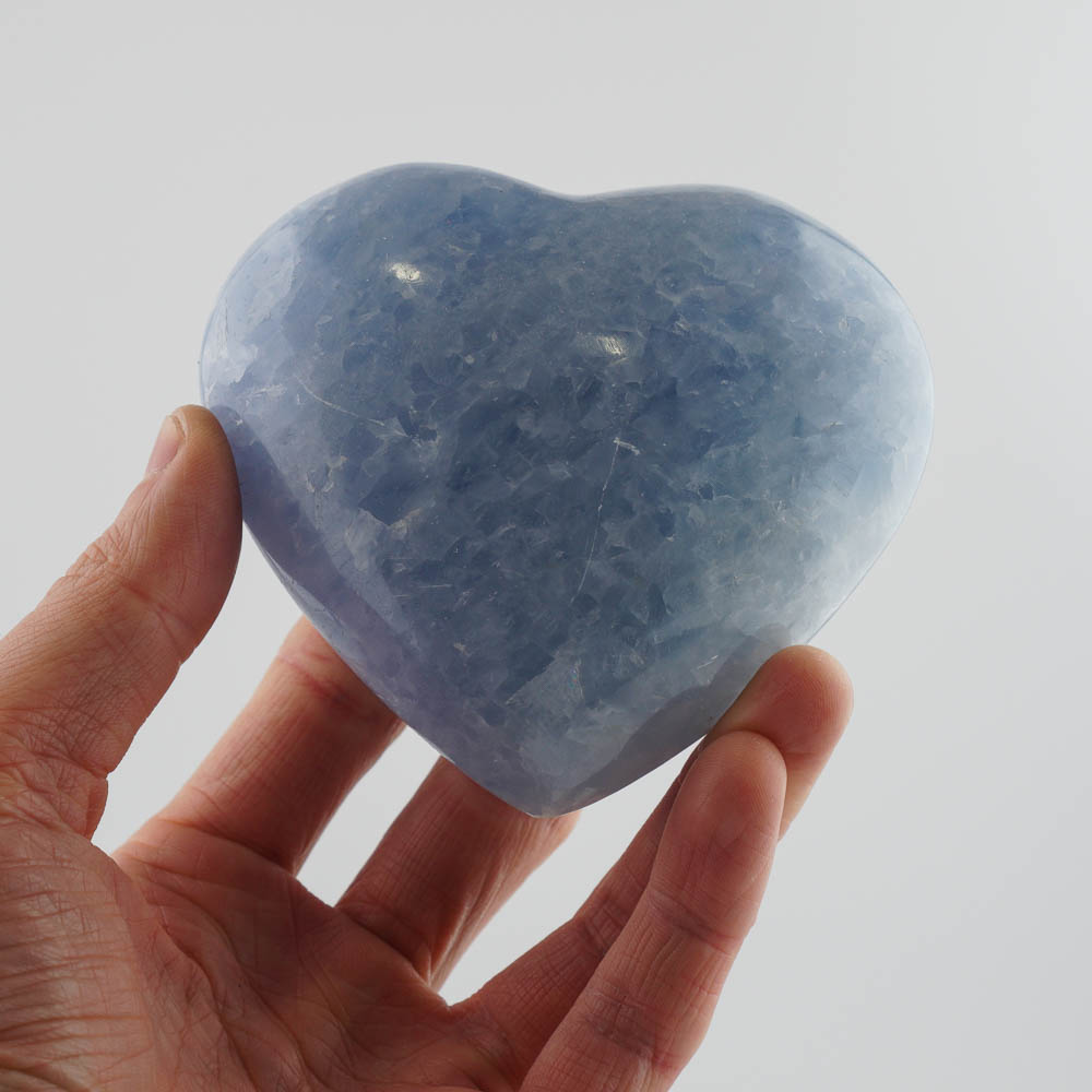 Srdce modrý kalcit 10cm