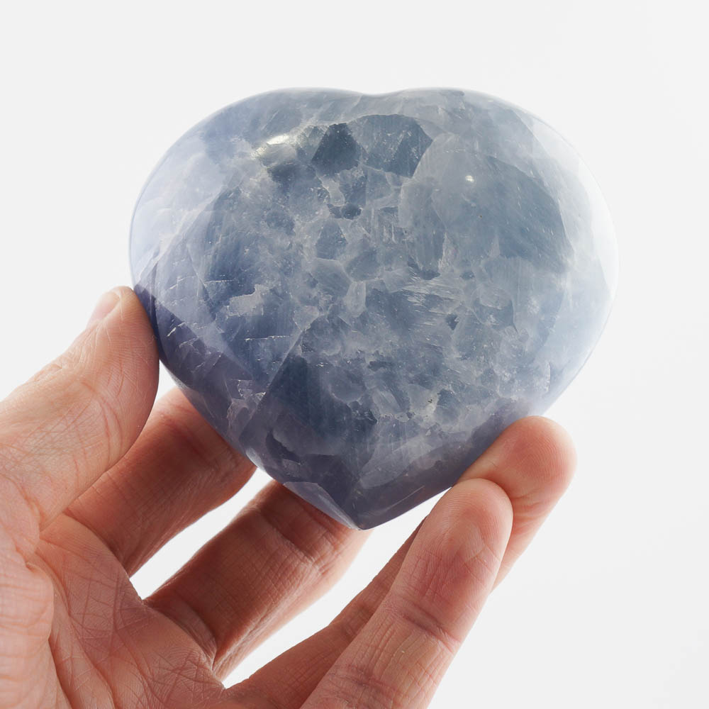 Srdce modrý kalcit 8,5cm