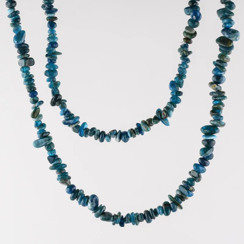 Sekaný náhrdelík - apatit tmavý