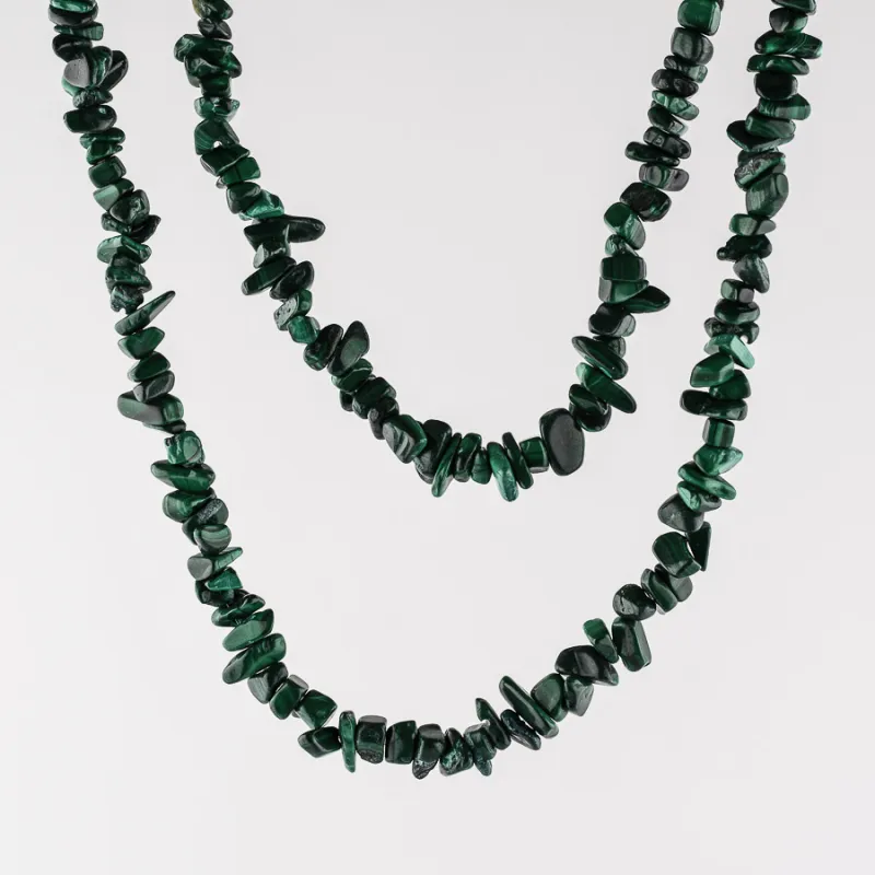 Sekaný náhrdelík - malachit