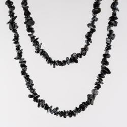 Sekaný náhrdelík - obsidián vločkový