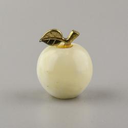 Pakistanský ónyx - jabĺčko mini s listom