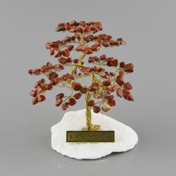 Stromček šťastia R4 bonsai - jaspis červený