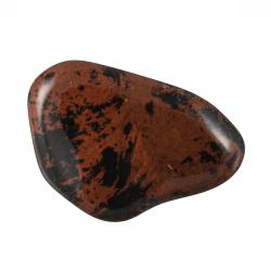 Tromlovaný kameň - obsidián mahagónový