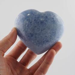 Srdce modrý kalcit 9,5cm