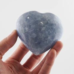 Srdce modrý kalcit 8,5cm