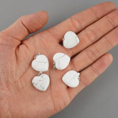 Prívesok srdce 20mm - magnezit