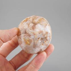 Achát - chalcedón kvetinkový tromlovaný kameň